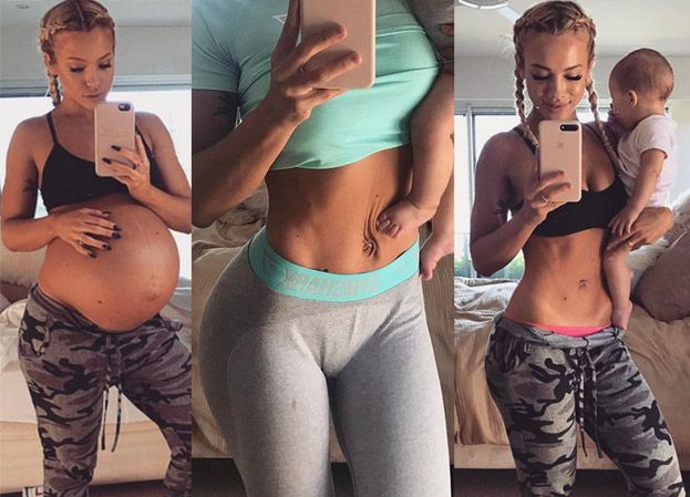 "Fit mama" żali się fankom: "Mam obwisłą skórę po ciąży! Chce mi się płakać" (ZDJĘCIA)