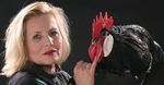 Szapołowska na wystawie drobiu
