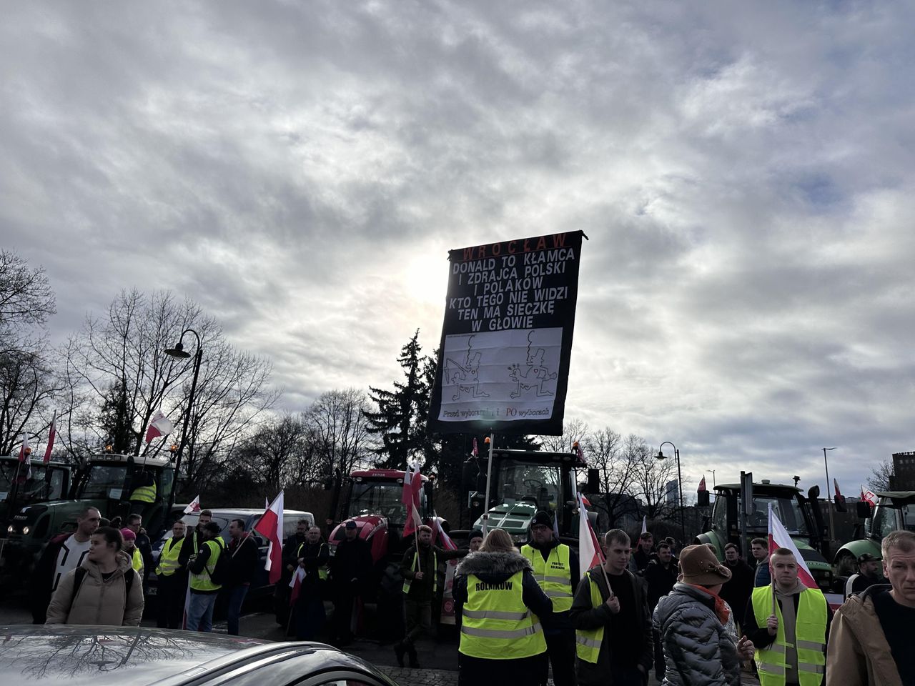 Na proteście nie zabrakło haseł antyrządowych