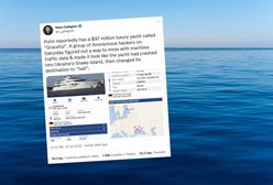 Jacht Putina w drodze do "piekła". Anonymous znowu w akcji