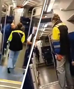 Nożowniczka w pociągu. Powalona walizką