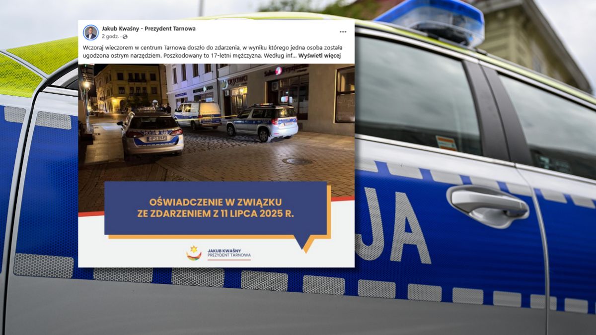 Prezydent Tarnowa wydał oświadczenie po ataku na 17-latka