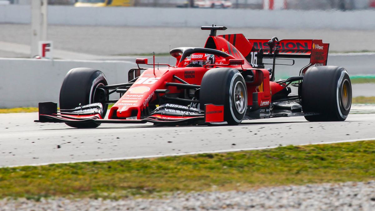 Charles Leclerc za kierownicą Ferrari
