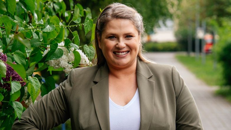 Elżbieta Romanowska na planie "Naszego nowego domu"