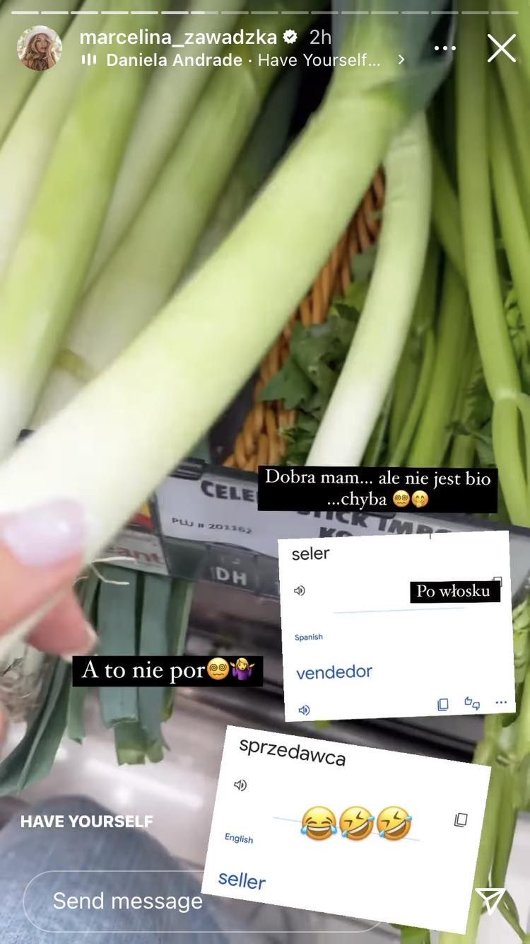 Marcelina Zawadzka relacjonuje zakupy w markecie w Dubaju