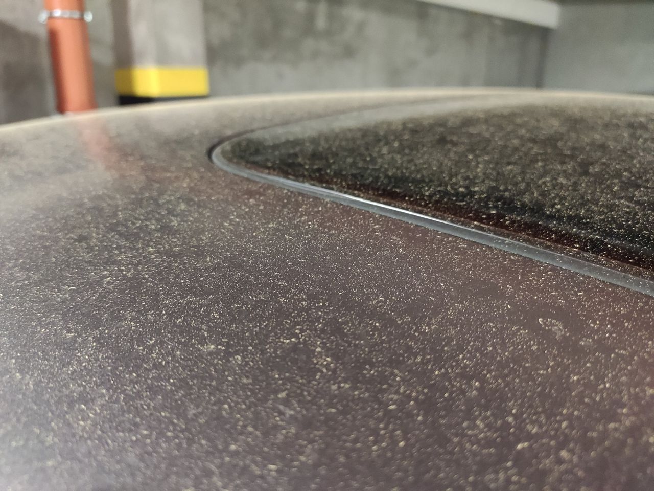 Dust on the car