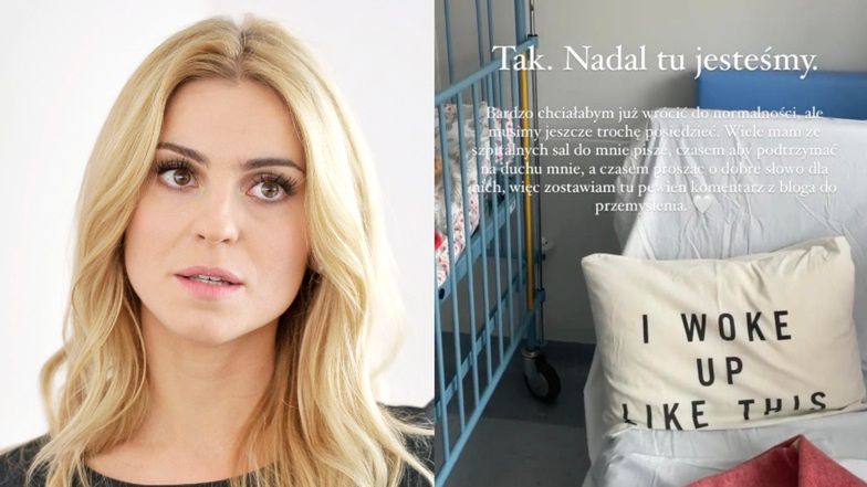Kasia Tusk relacjonuje pobyt z czteromiesięczną córeczkąw szpitalu