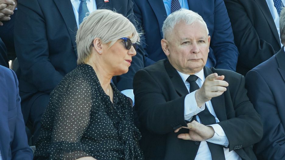 Julia Przyłębska i Jarosław Kaczyński, 2019 rok.