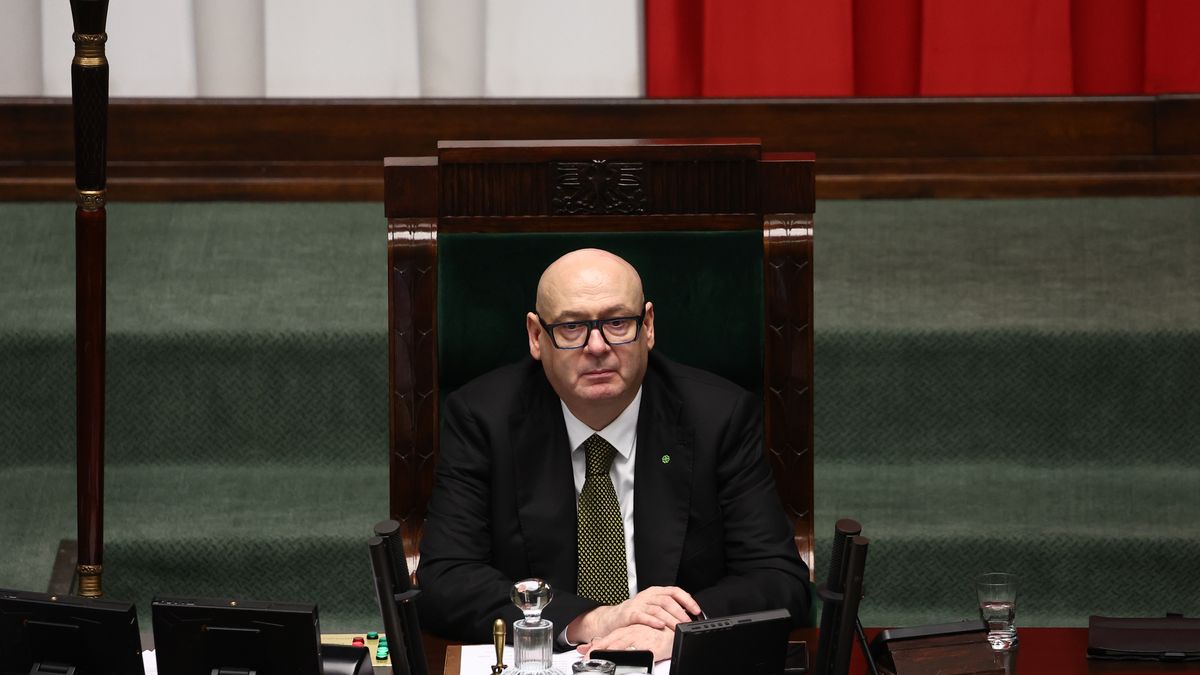 Piotr Zgorzelski, Polish Vice Marshal of the Sejm, during the parliament meeting in Warsaw, Poland on March 19, 2025. (Photo by Jakub Porzycki/NurPhoto via Getty Images)