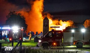 Pożar, Krostkowo, straż, pole