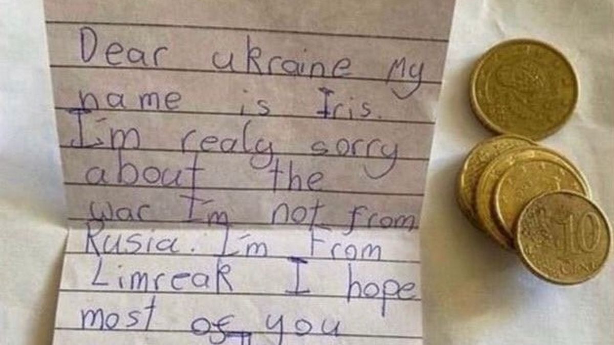 8-letnia Iris z Limerick w Irlandii postanowiła wysłać wszystkie swoje pieniądze na pomoc mieszkańcom Ukrainy.