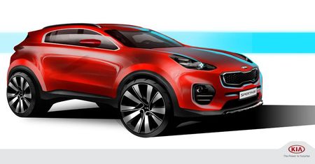 Zapowiedź nowej Kii Sportage (2016) na szkicach