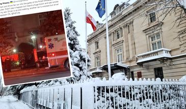 Staranowano ogrodzenie polskiej ambasady