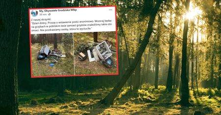 Poszli na grzyby. Oto co znaleźli. "Nie pozdrawiamy"
