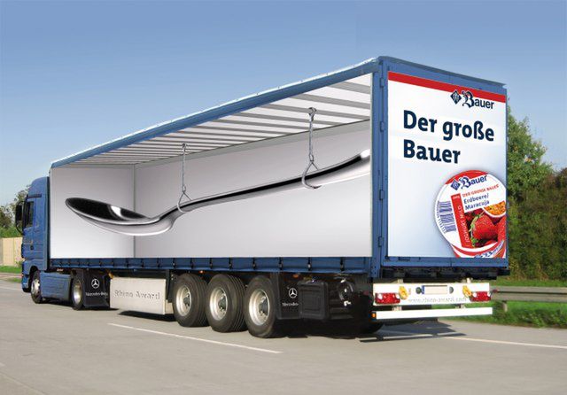 15 gigantycznych reklam na ciężarówkach - Photoshop vs. rzeczywistość 7