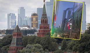 Pożar w centrum Moskwy. Zapalił się wieżowiec