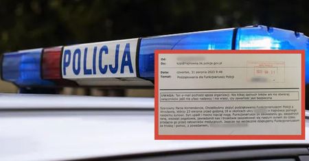 Policjanci byli pod granicą z Białorusią. Teraz dostali takiego maila