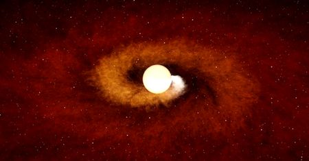 Gwiazda połyka planetę jednym haustem. Pierwszy raz zaobserwowano takie zjawisko