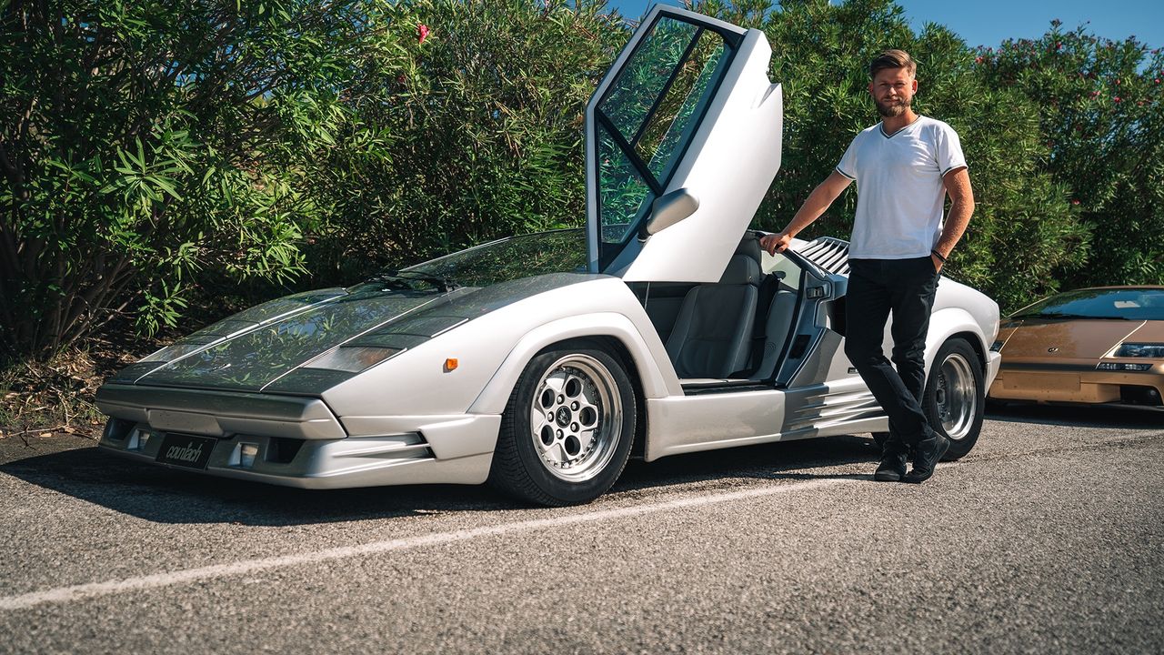 Mariusz Zmysłowski i Lamborghini Countach 25th Anniversary