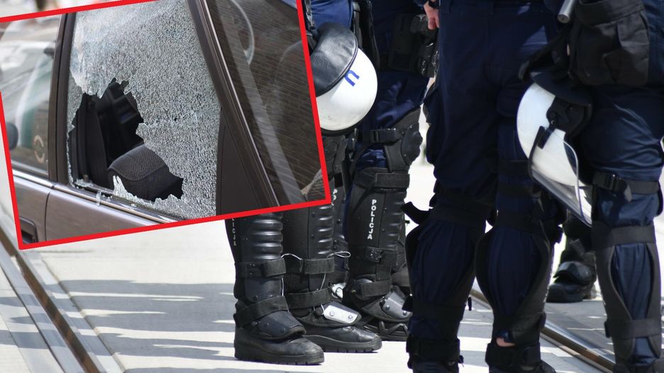 Otoczyli auto i wybili szybę, by wyciągnąć dziecko. Policjanci tłumaczą, że nie są winni zdarzenia