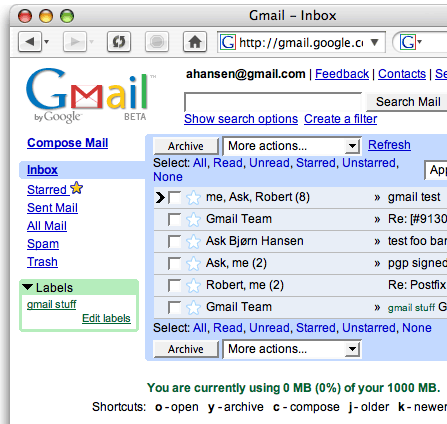 Gmail tylko do września
