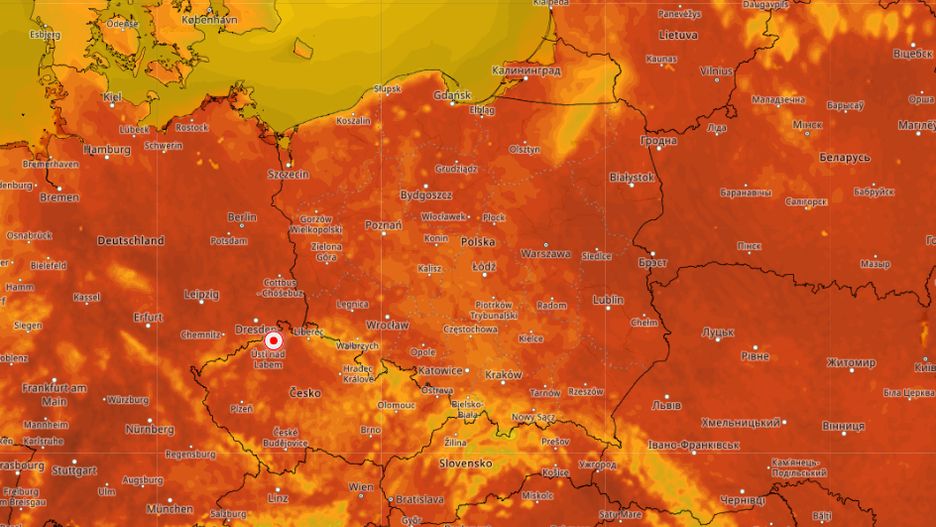 Mapa prognozy pogody IMGW