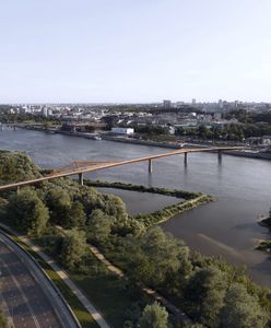 Warszawa. Nowy most przez Wisłę. Tylko dla pieszych i rowerzystów
