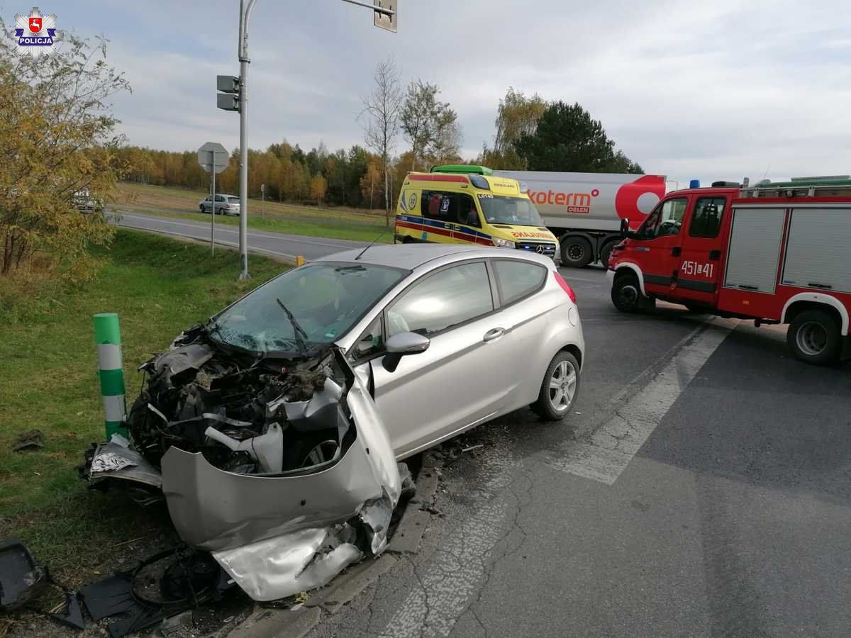 Wypadek na obwodnicy Lubartowa 21.10