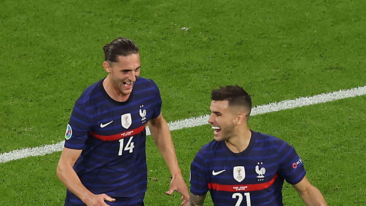PAP/EPA / Alexander Hassenstein / Na zdjęciu: Adrien Rabiot i Lucas Hernandez