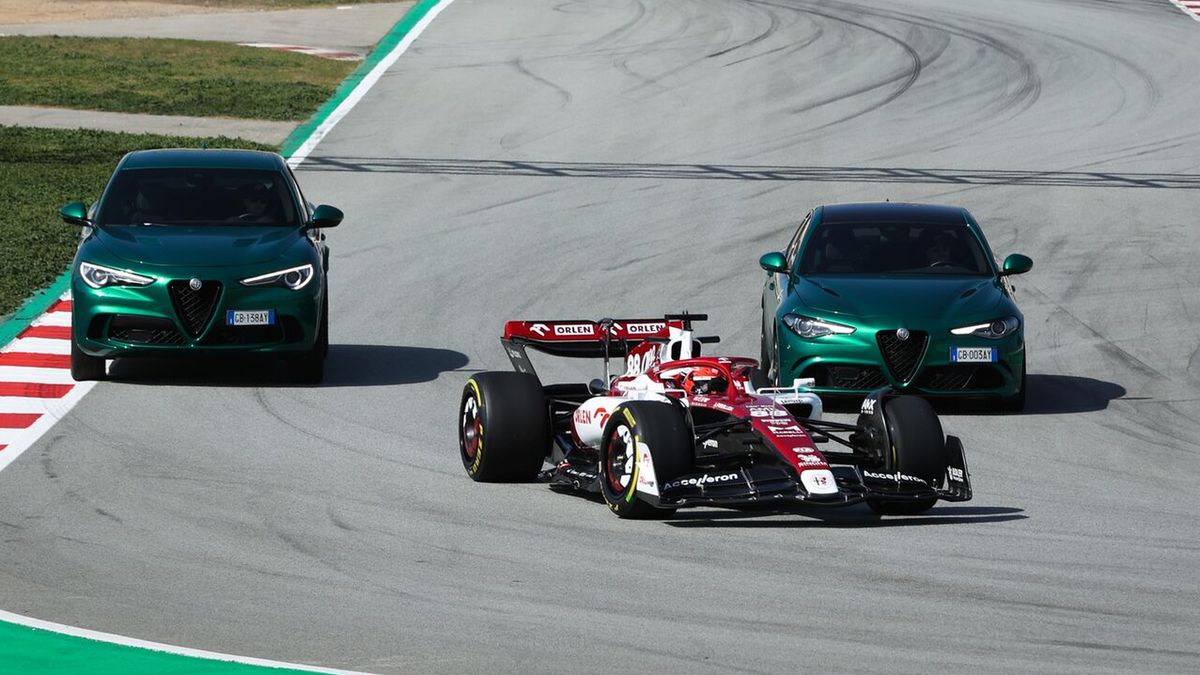 Materiały prasowe / Alfa Romeo F1 ORLEN / Na zdjęciu: Robert Kubica podczas kręcenia spotu Alfy Romeo