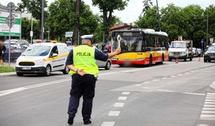 Warszawa. Kolejny wypadek z udziałem kierowcy autobusu. Jest reakcja policji