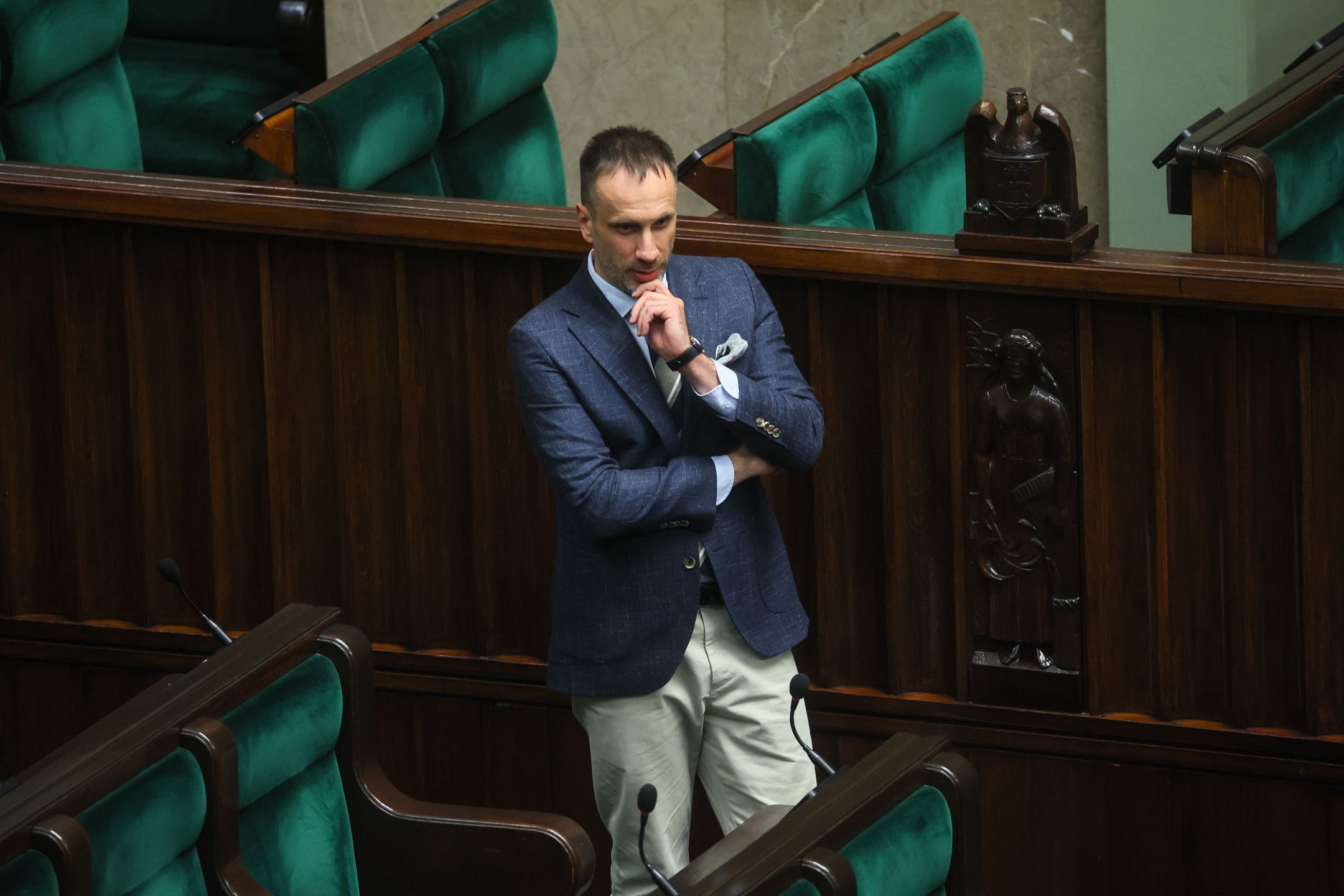 Janusz Kowalski
Warszawa, 12.09.2024. Pose� PiS Janusz Kowalski na sali obrad Sejmu w Warszawie, 12 bm. W drugim dniu posiedzenia pos�owie m.in. wys�uchali informacji bie��cej w sprawie propozycji zmian w zasadach obliczania sta�u pracy, o co zwr�ci� si� klub Lewicy do ministra rodziny, pracy i polityki spo�ecznej. (sko) PAP/Leszek Szyma�ski
Leszek Szyma�ski
obrad, obrady, plenarna, polityk polityka, pose�, posiedzenie, posiedze�, sala, sejm, 10 10. X, kadencja, kadencji, obliczanie, propozycja, sta� pracy, zasady, zmiany