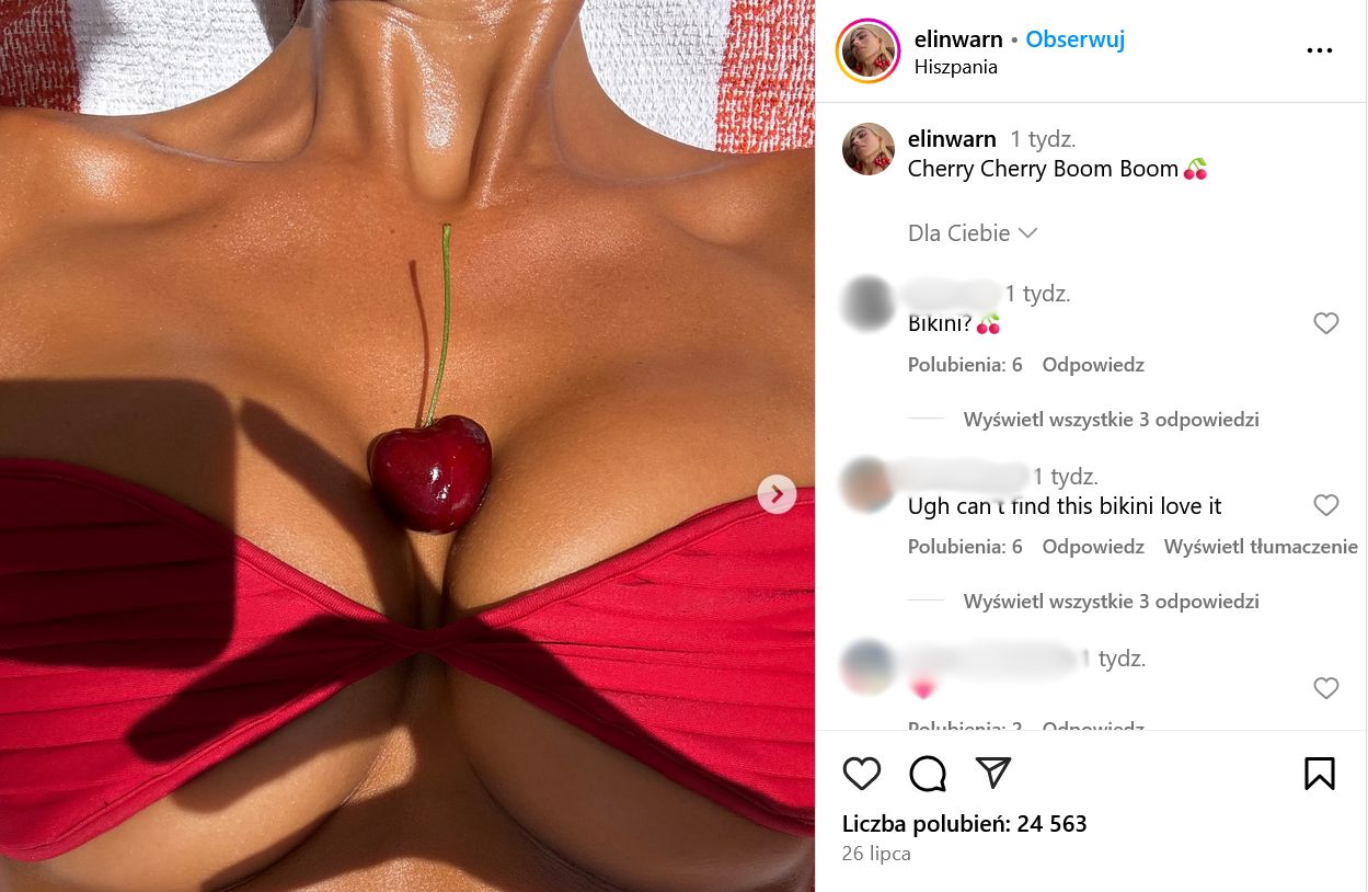 Gosia Andrzejewicz pokazuje nie swoje zdjęcia.