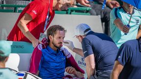 Chwile grozy Rosjanina na korcie. Przerwany mecz