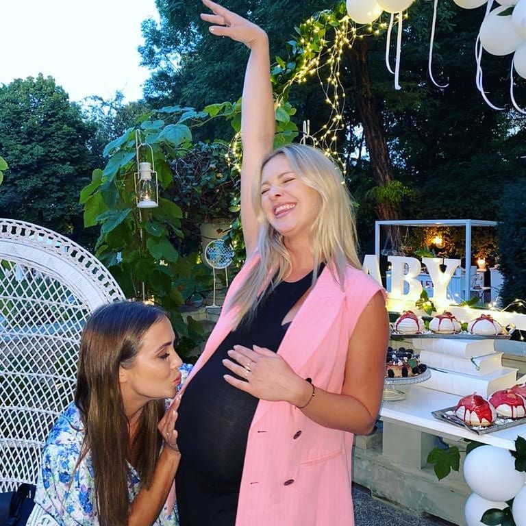 Barbara Kurdej-Szatan i Agnieszka Mrozińska - baby shower Basi