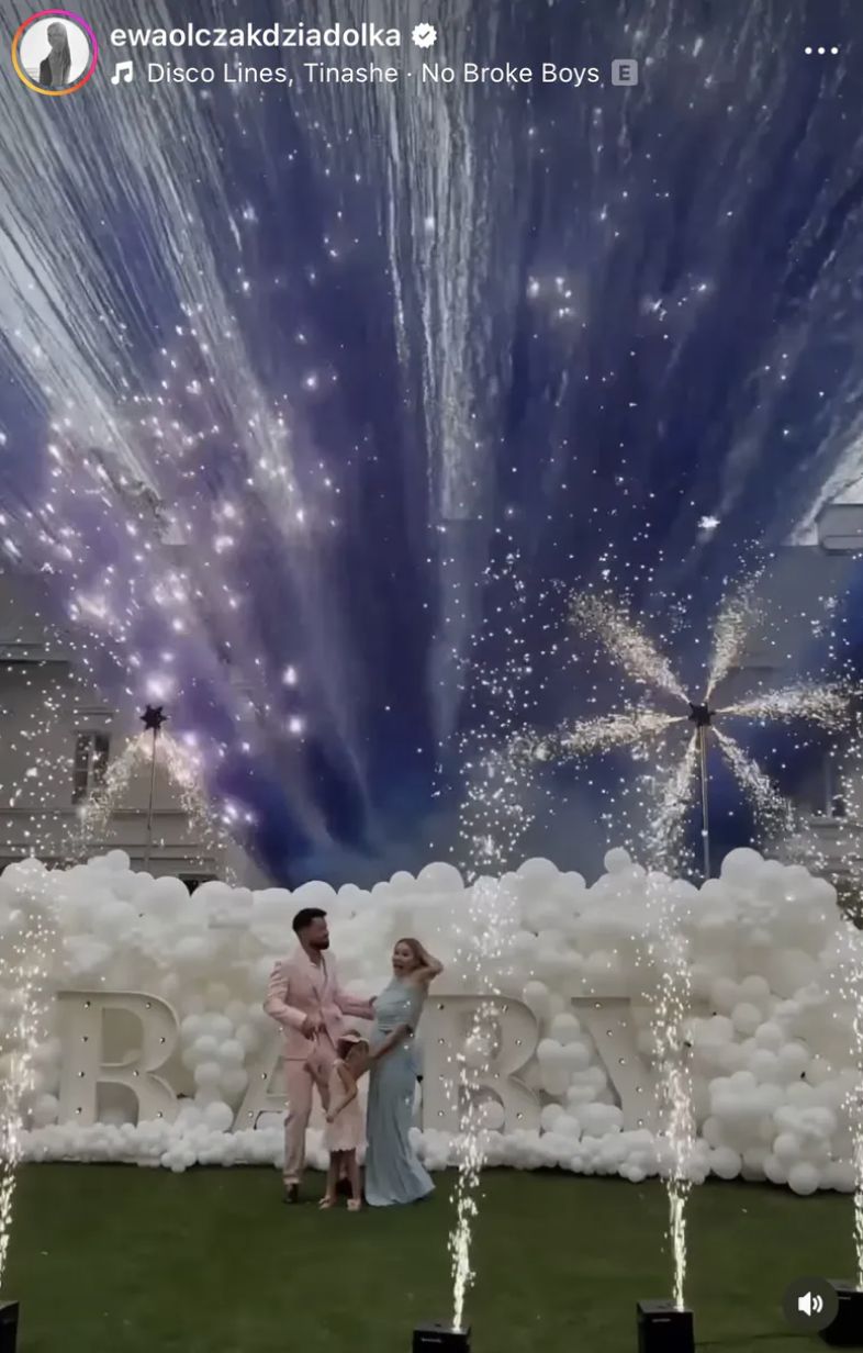 Kulisy gender reveal Andziaks i Luki
