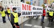 Warszawa. Górnicy protestują w centrum miasta