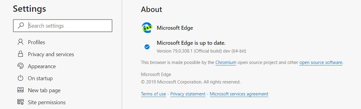 Zaktualizowany Edge Dev.