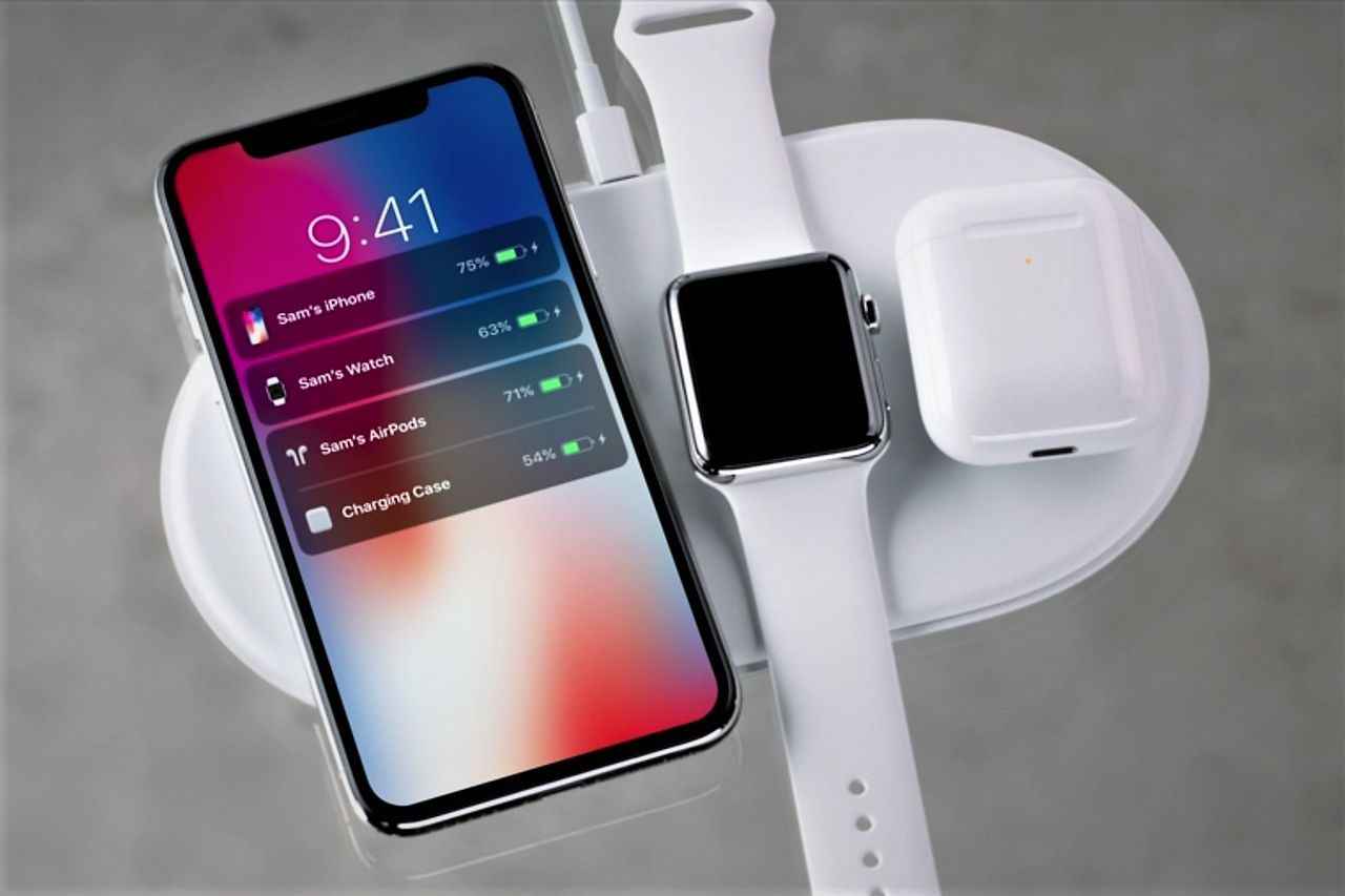 Apple AirPower, stopklatka z prezentacji Apple'a z 2017 roku