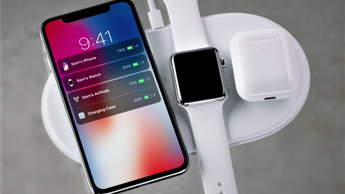 Apple AirPower, stopklatka z prezentacji Apple'a z 2017 roku
