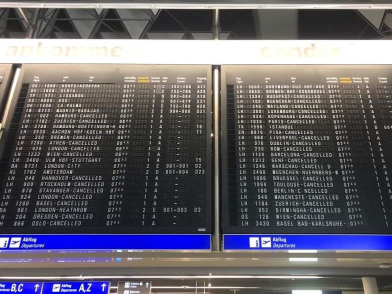 Prawie wszystkie loty z Frankfurtu i Monachium odwołane. Strajkują pracownicy Lufthansy