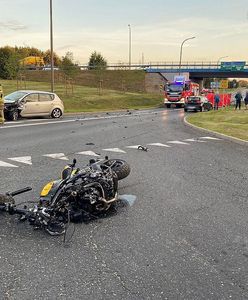 Tragiczny wypadek w Żorach. Stracił panowanie nad motocyklem