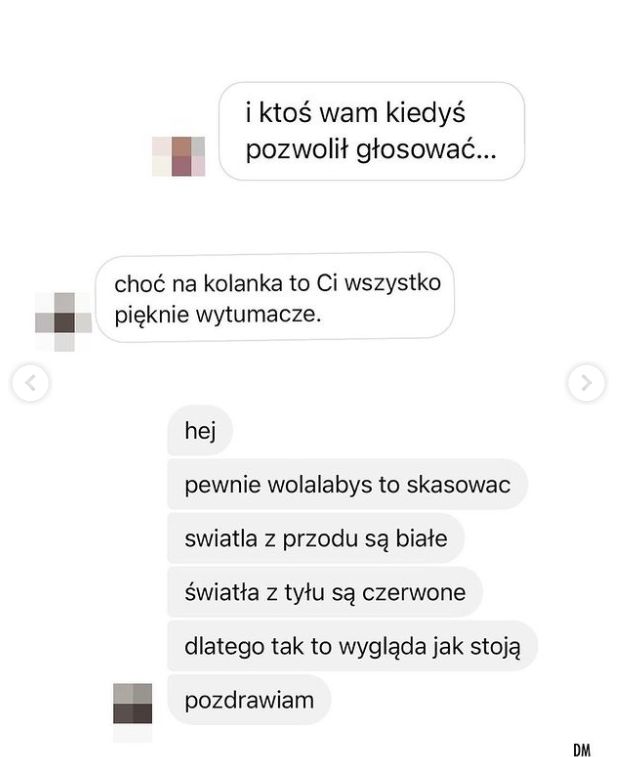 Damięcka pokazała wiadomości od internautów