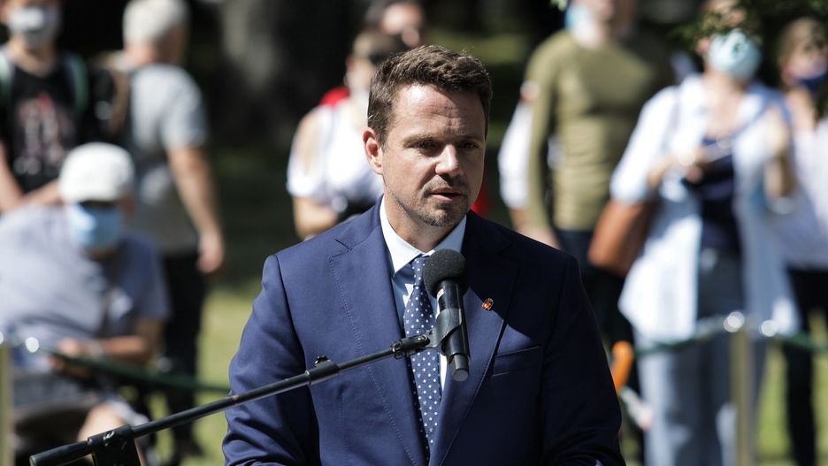 Rafał Trzaskowski: "Warszawa wspiera Białoruś. Pałac Kultury i Nauki zaświeci się w jej barwach narodowych"