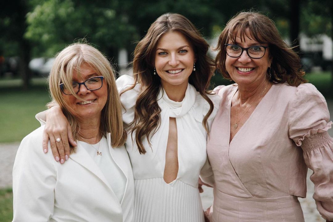 Anna Lewandowska z mamą i teściową