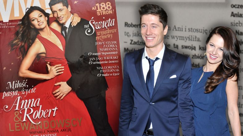 Robert i Anna Lewandowscy na okładce w 2014 r.