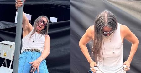 Michał Szpak paraduje BEZ SPODNI i na obcasach za kulisami koncertu