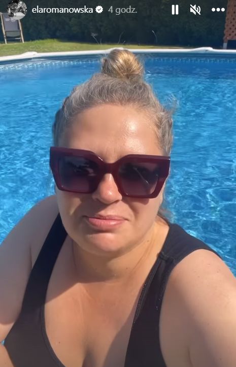 Ela Romanowska wskoczyła do basenu