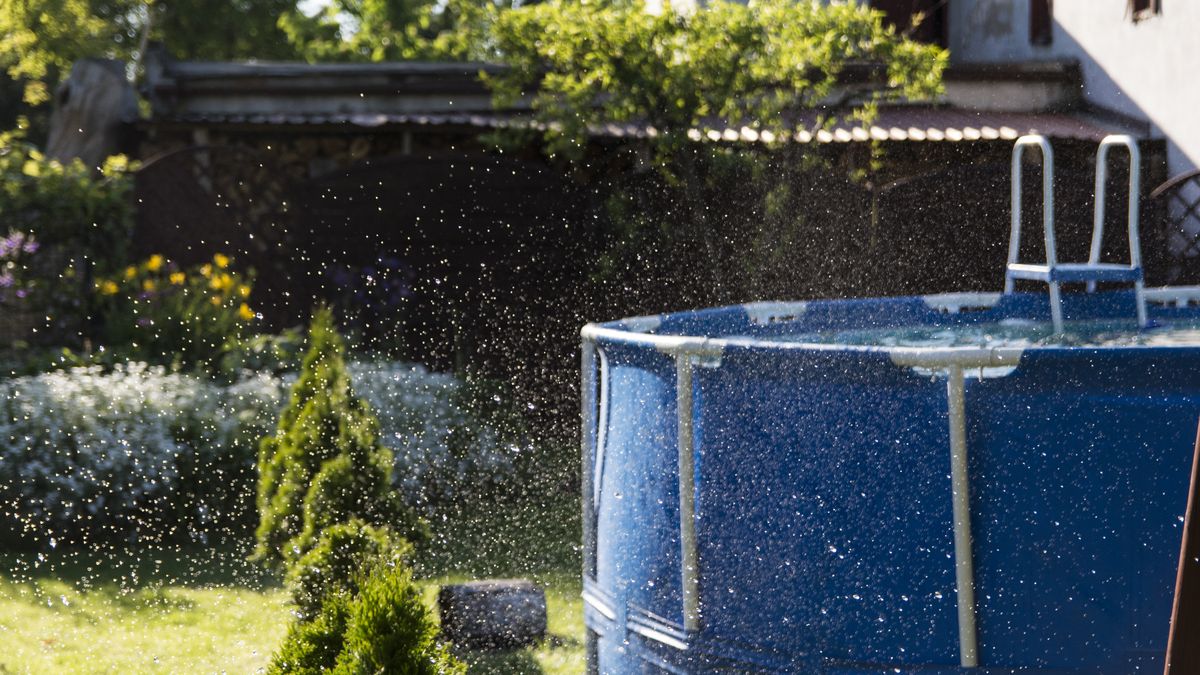 basen ogrodowy ogród lato woda 