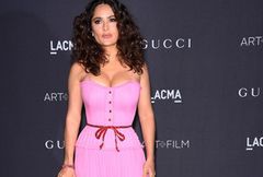 Słodka Salma Hayek na gali LACMA Film + Art Gala